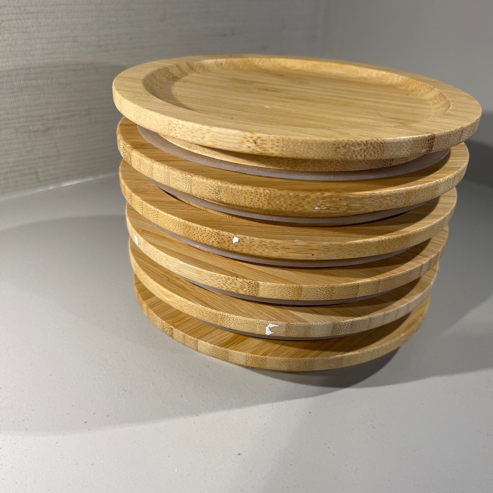 IKEA 365 round bamboo lids
